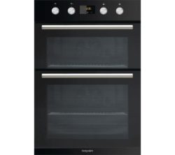 HOTPOINT  DD2 844 C BL Electric Double Oven - Black